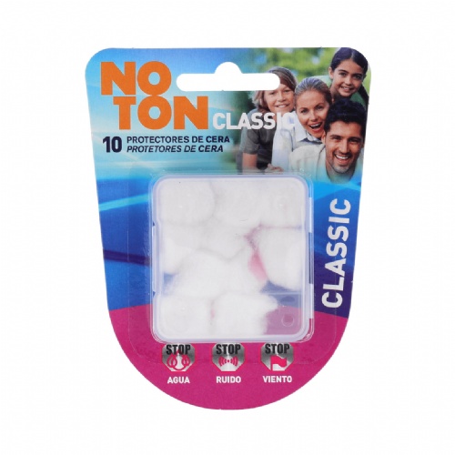 Tapones oidos cera algodon noton 10 unidades en cajita de 2 + cajita de 8 - noton
