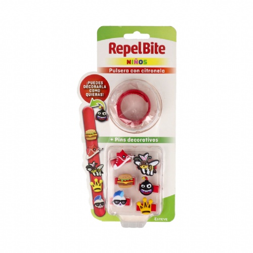 Repel bite niños pulsera con citronela  1 unidad custom