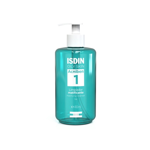 Isdin teen skin acniben limpiador matificante gel (1 envase 400 ml)