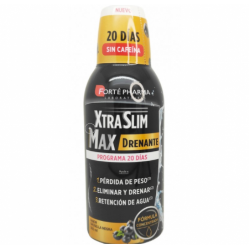 Xtraslim max drenante (1 frasco 500 ml sabor grosella negra)