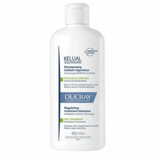Kelual squanorm champu tratante regulador caspa grasa ducray 1 envase 400 ml