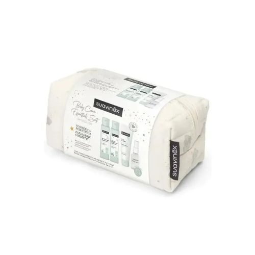 Suavinex neceser cosmetica beig gel champu+locion hidra+crema pÃ±+colonia