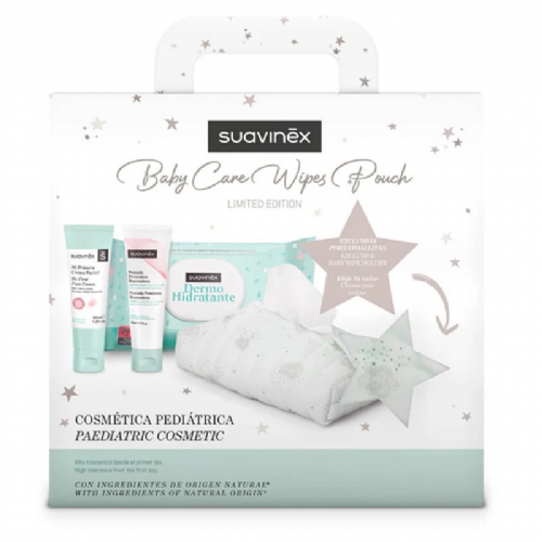 Suavinex baby care wipes canastilla  pack blue
