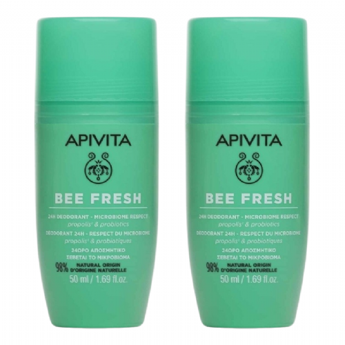 Apivita duplo bee fresh desodorante roll-on 50 ml