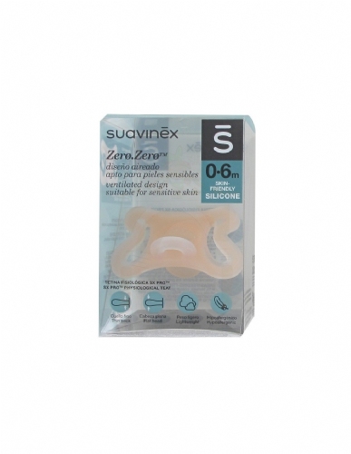 Chupete silicona fisiologico suavinex sx pro zero-zero 0 - 6 meses 1 unidad caramel - suavinex sx pr