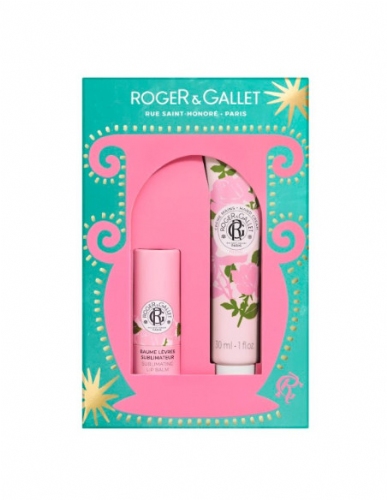 Roger & gallet crema manos y uñas creme rose 30 ml+labial baume sublime