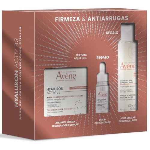 Avene pack hyaluron activ b3 aqua gel crema  50 ml + hyaluron acitv b3 serum 10ml + agua micelar
