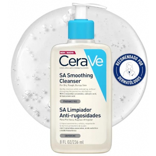 Cerave sa limpiador anti-rugosidades (1 envase 236 ml)