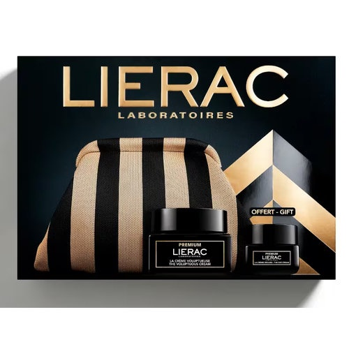 Lierac  pack premium crema tex rica 50 ml + contorno de ojos premium + neceser