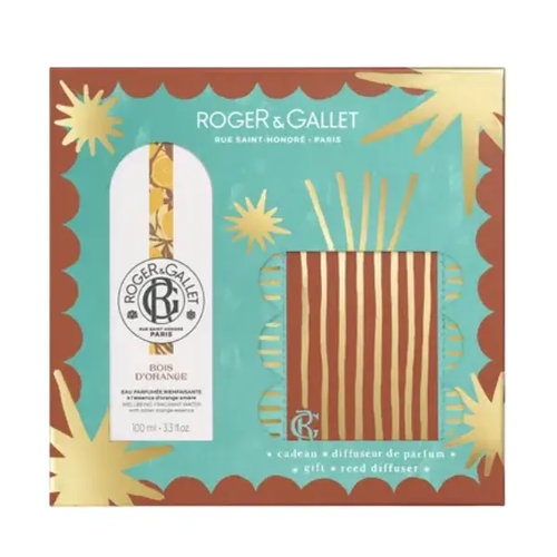 Roger & gallet pack eau fraiche perfume  bois d'orange 100 ml con vaporizador + difusor perfume