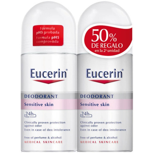 Eucerin duplo desodorante 24h piel sensible roll on 50 ml