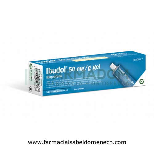 IBUDOL 50 MG/G GEL , 1 tubo de 60 g