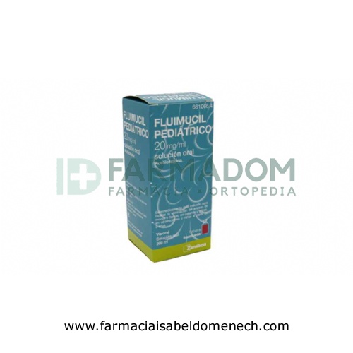 FLUIMUCIL PEDIATRICO 20 mg/ml SOLUCION ORAL , 1 frasco de 200 ml