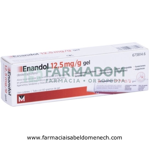 ENANDOL 12,5 mg/g GEL, 1 tubo de 60 g