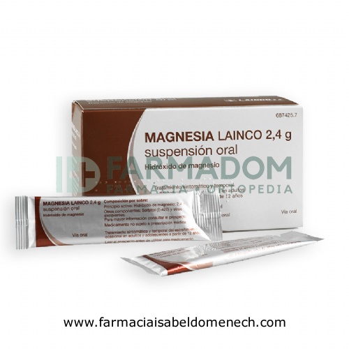MAGNESIA LAINCO 2,4 g SUSPENSION ORAL, 14 sobres de 12 ml