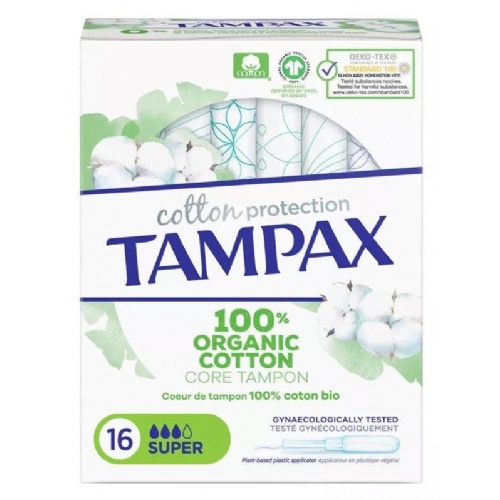 Tampax cotton protection  16 unidades super