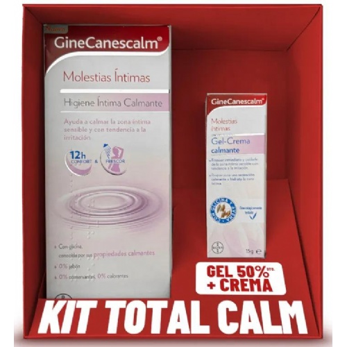 Ginecanescalm pack higiene intima calmante 200 ml+ gel crema 15 g 50% dto