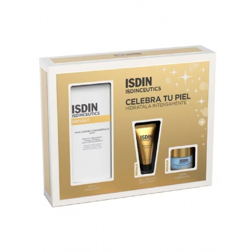 Isdinceutics pack  hyaluronic concentrate30 ml + essential scrub 15g + hyaluronic moisture 8g