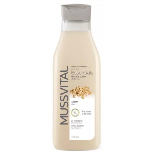 Mussvital essentials gel baño extto de avena (750 ml)