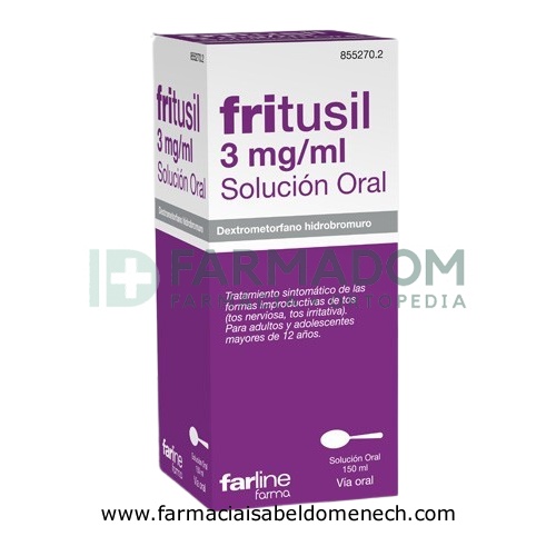 FRITUSIL 3 mg/ml SOLUCION ORAL , 1 frasco de 150 ml