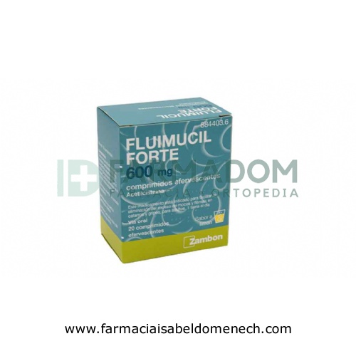 FLUIMUCIL FORTE 600 mg COMPRIMIDOS EFERVESCENTES , 20 comprimidos