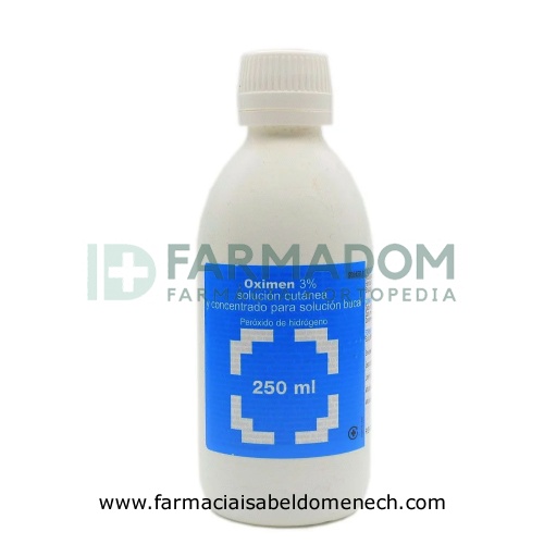 OXIMEN 3% SOLUCIÓN CUTÁNEA Y CONCENTRADO PARA SOLUCIÓN BUCAL , 1 frasco de 250 ml