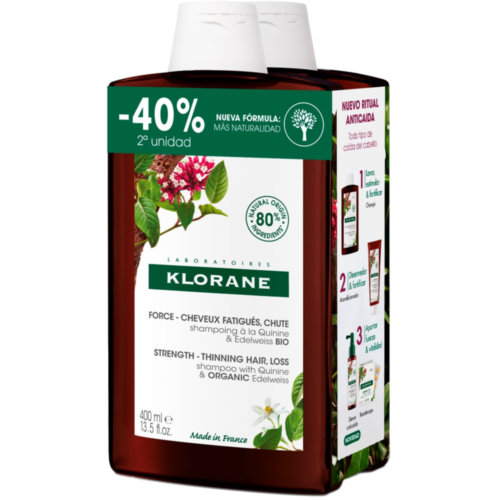 Klorane pack champu quinina 50% 400ml