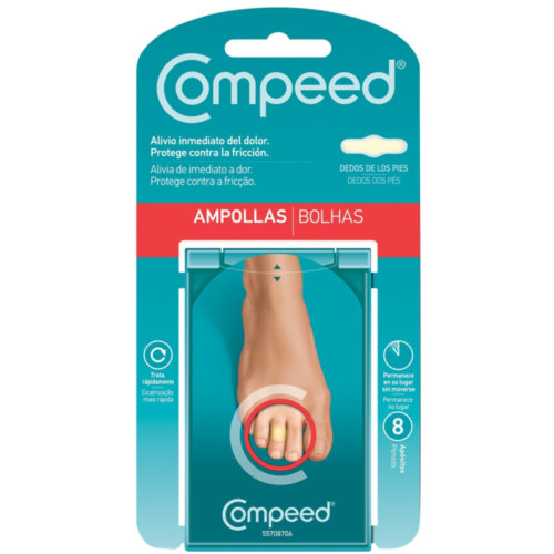 COMPEED AMPOLLAS - HIDROCOLOIDE (DEDOS PIES 8 U)