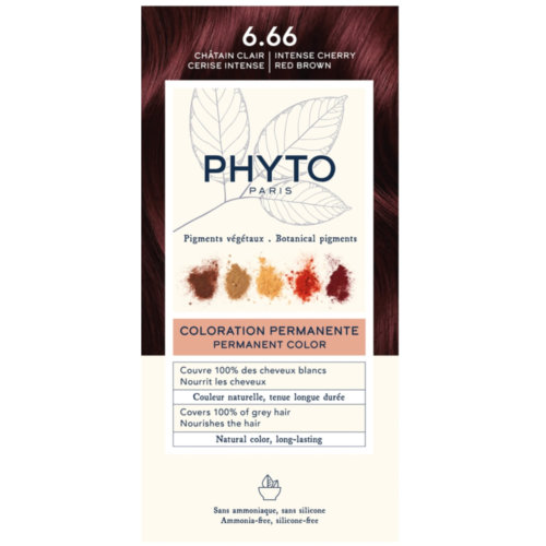 Phyto phytocolor 6.66 castaño claro cereza intenso