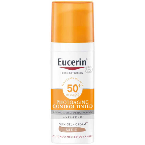 Eucerin sun protection 50+ gel-creme photoaging control medio  1 envase 50 ml - photoaging control