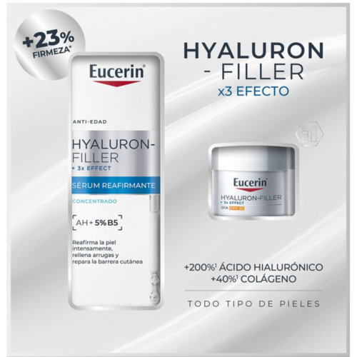 Eucerin pack hyaluron filler firming serum + hyaluron filler crema day spf30 20ml