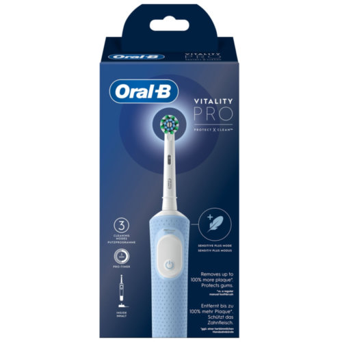 Cepillo dental electrico recargable oral-b vitality pro vapor blue box 1 unidad - oral-b vitality pr