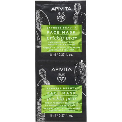 Apivita mascarilla higo hidratante calmante prickly pear 2x 8 ml