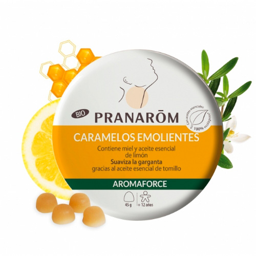 Aromaforce caramelos emolientes (miel/limon 45 g)