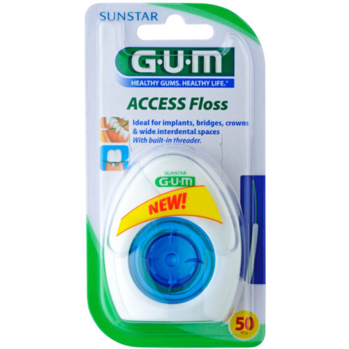 Gum implant floss sin cera seda dental 1 envase implantes - seda dental
