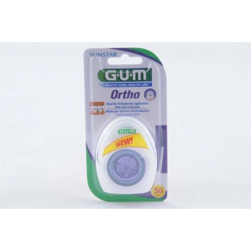 GUM ORTHO FLOSS SIN CERA ORTODONCIAS - SEDA DENTAL