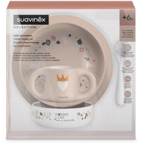 Vajilla infantil suavinex niña +6 meses 1 unidad