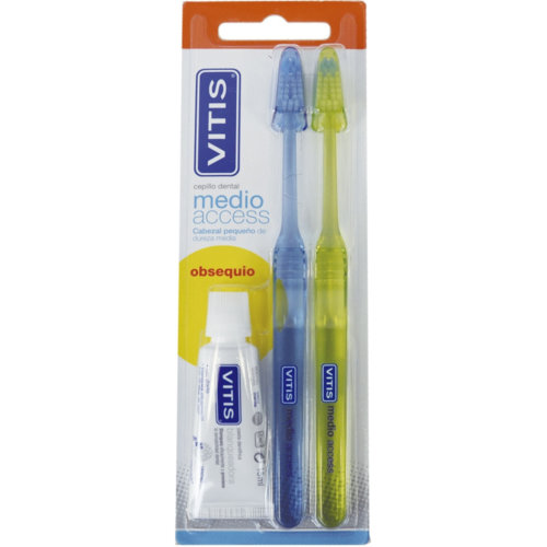 CEPILLO DENTAL ADULTO - VITIS ACCESS (MEDIO BLISTER 2 U)