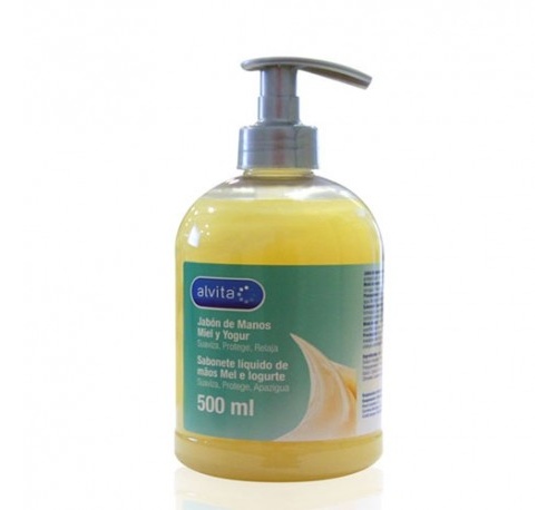 Alvita jabon de manos miel y yogur  1 envase 500 ml