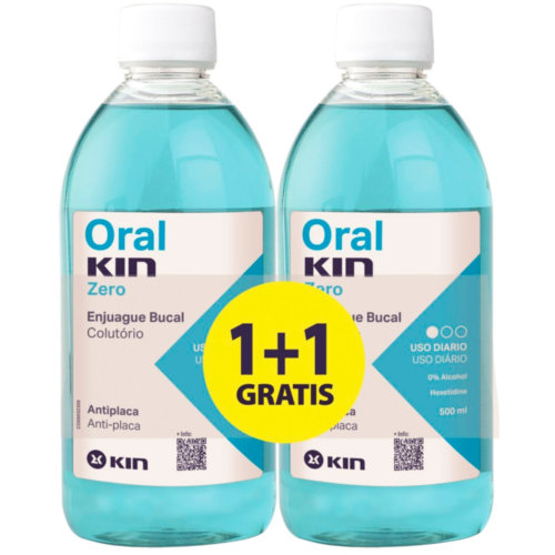 Oralkin zero enjuague bucal (2 frascos 500 ml pack)