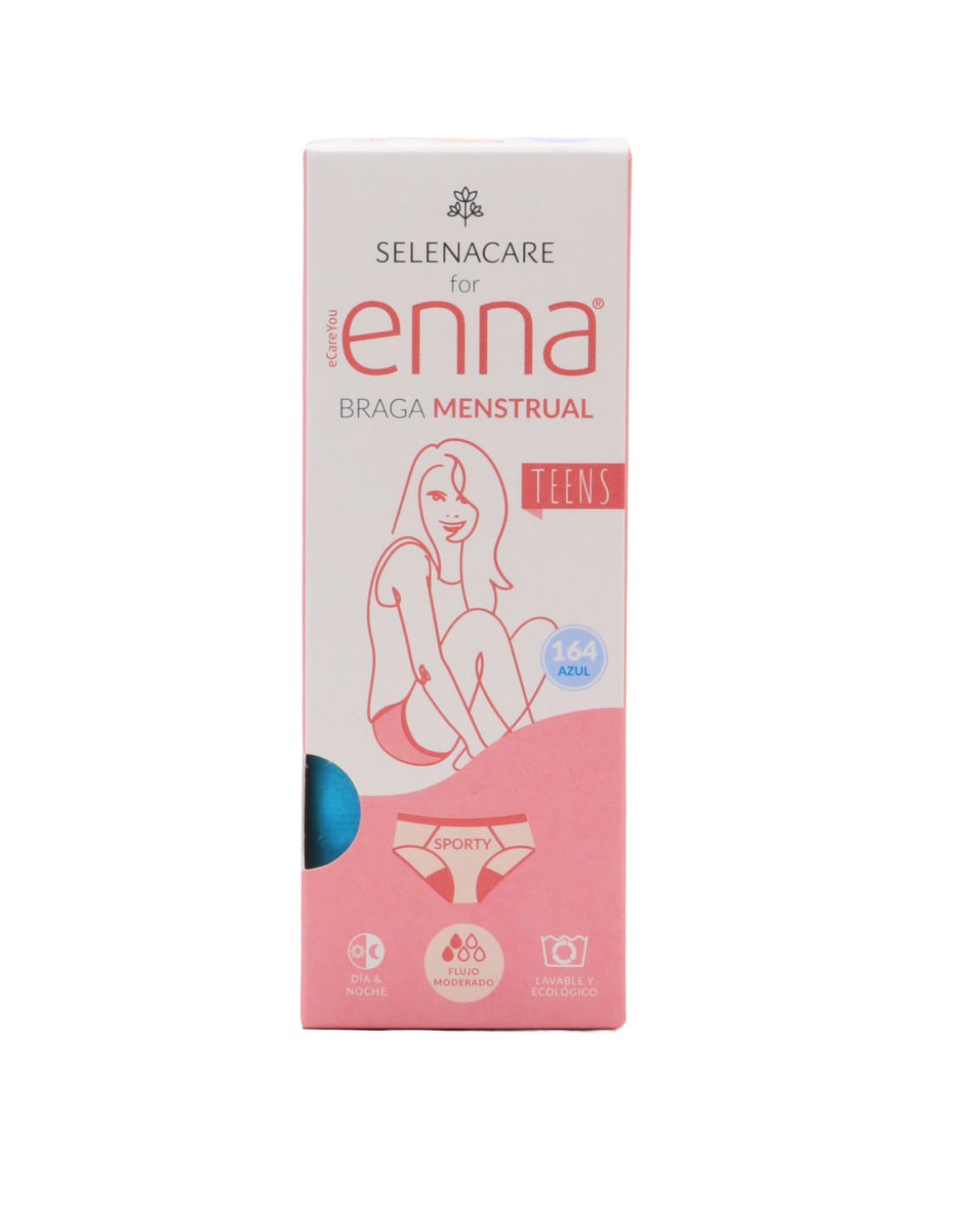 Braga menstrual - enna adolescente (1 unidad talla 164 color azul)