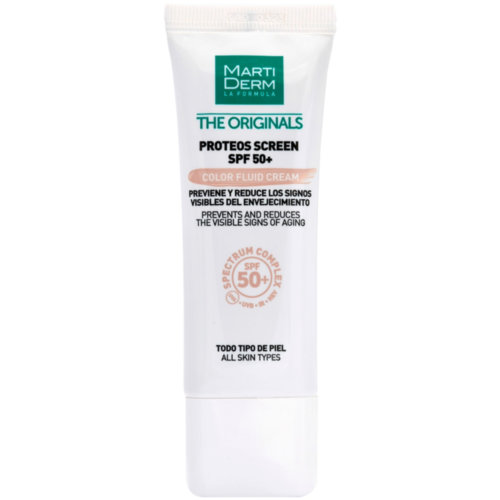 Martiderm proteos screen spf50+ fluid cream (1 envase 40 ml color)