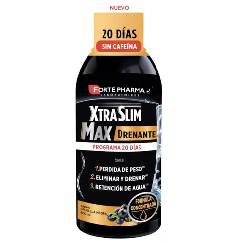 Xtraslim max drenante (1 frasco 500 ml sabor grosella negra)