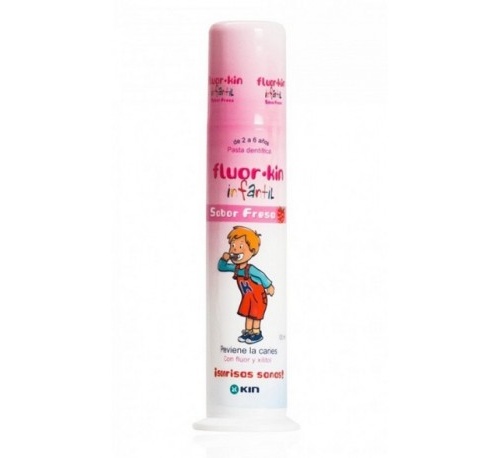 Fluor kin infantil pasta dentifrica  1 tubo 100 ml sabor fresa