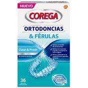 Corega ortodoncias & ferulas (36 tabletas limpiadoras)