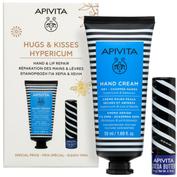 Apivita pack  hypercum crema de manos secas + labial cacao