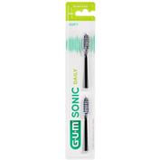 Cepillo dental sonico a pilas gum sonic daily recambios 2 unidades color negro - gum activital sonic