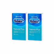 DUREX NATURAL PLUS - PRESERVATIVOS (12 PRESERVATIVOS 2 CAJAS)