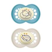 Chupete silicona mam original night + 16 meses matt a pack doble - mam original night