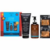 Apivita pack gel limpiador negro y rostro+ tonico calmante+ mascarilla facial